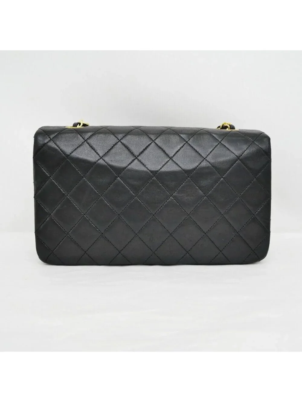 Chanel Chain Shoulder Bag Quilted 23 Lambskin Black Gold